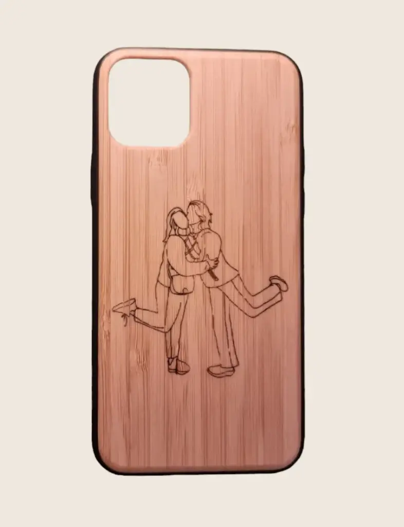 Gepersonaliseerd houten smartphonehoesje - iPhone